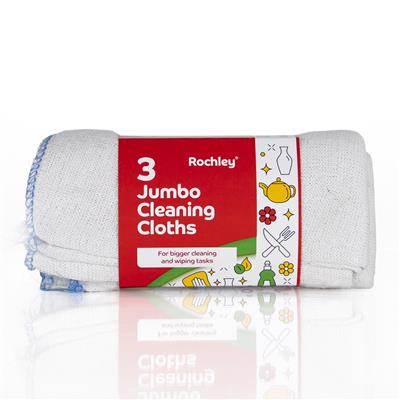 3 Rochley Jumbo Cleaning Cloths