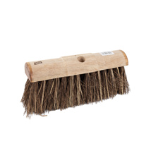 13" Round Head Yard Broom Stiff Bristles 